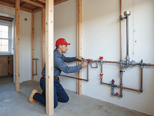 Seamless professional plumbing installation